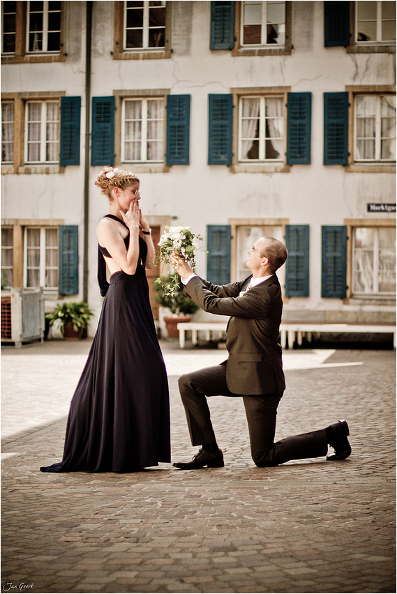 Hochzeitsfoto Schweiz – Braut und Bräutigam Basel