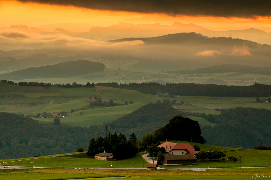Buetschelegg Panorama Sonnenaufgang Berner Oberland Schweiz Jan Geerk Fotograf Basel