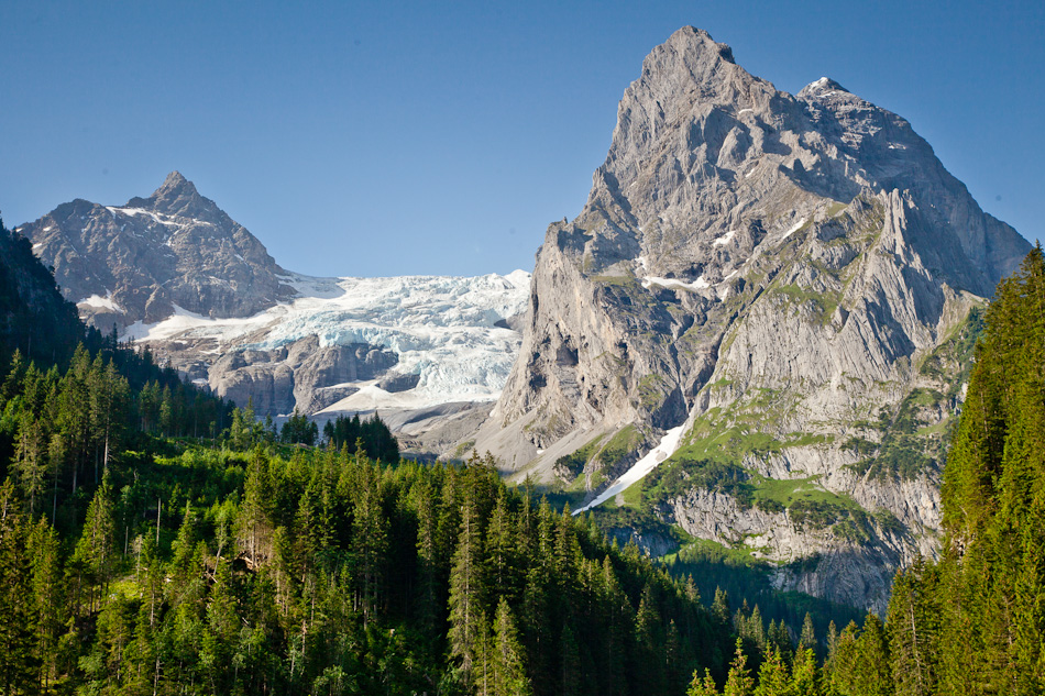 Wellhorn Wetterhorn Gletscher Hasliberg Meiringen Sommer Berner Oberland Schweiz Jan Geerk Fotograf Basel