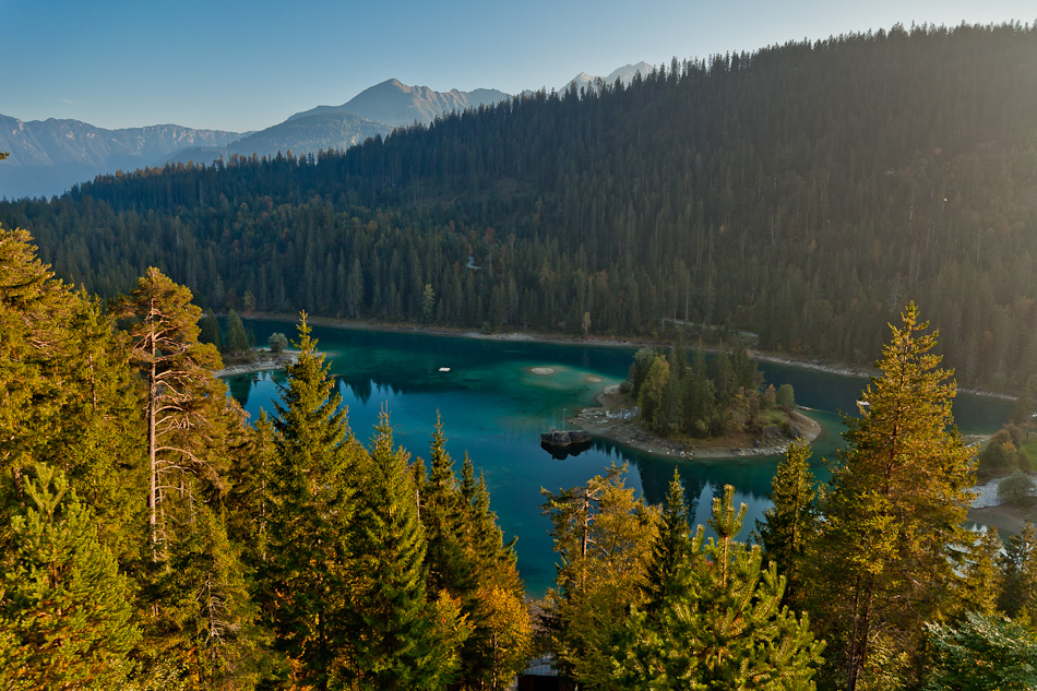 Caumasee Flims Herbst Lärchen Graubünden Schweiz – Jan Geerk Fotograf Basel