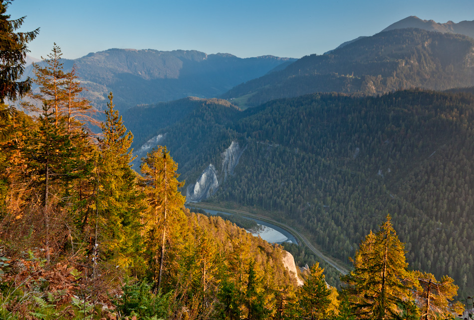 Rheinschlucht Flims Herbst Graubünden Schweiz – Jan Geerk Fotograf Basel