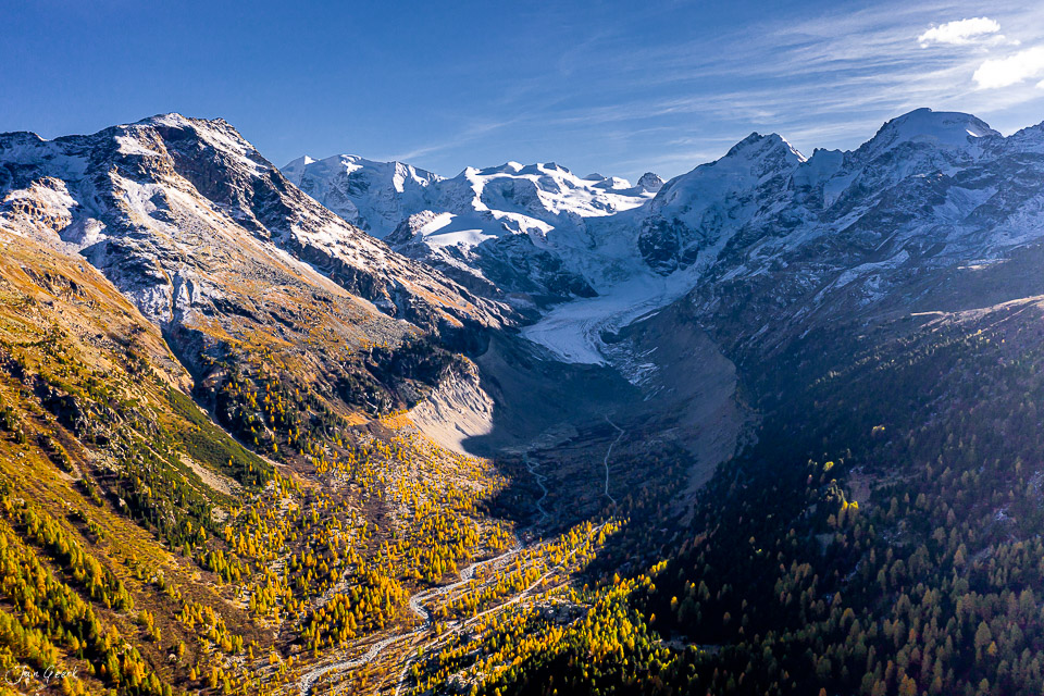 Gletscherlandschaft Morteratsch Herbst Graubünden Schweiz Jan Geerk Fotograf Basel