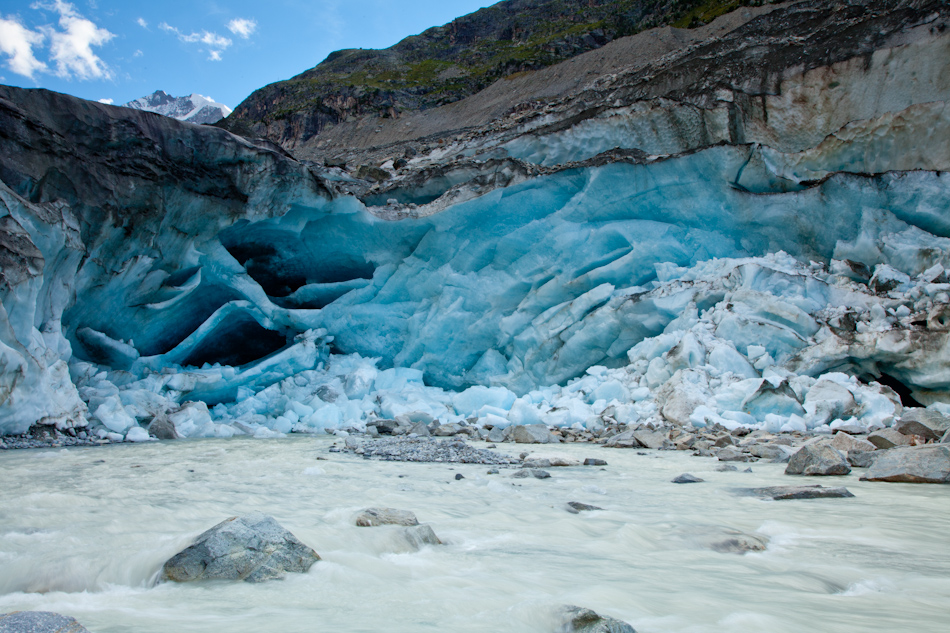 Gletscherzunge Blaueis Glarnerland Sommertag Graubünden Schweiz – Jan Geerk Fotograf Basel