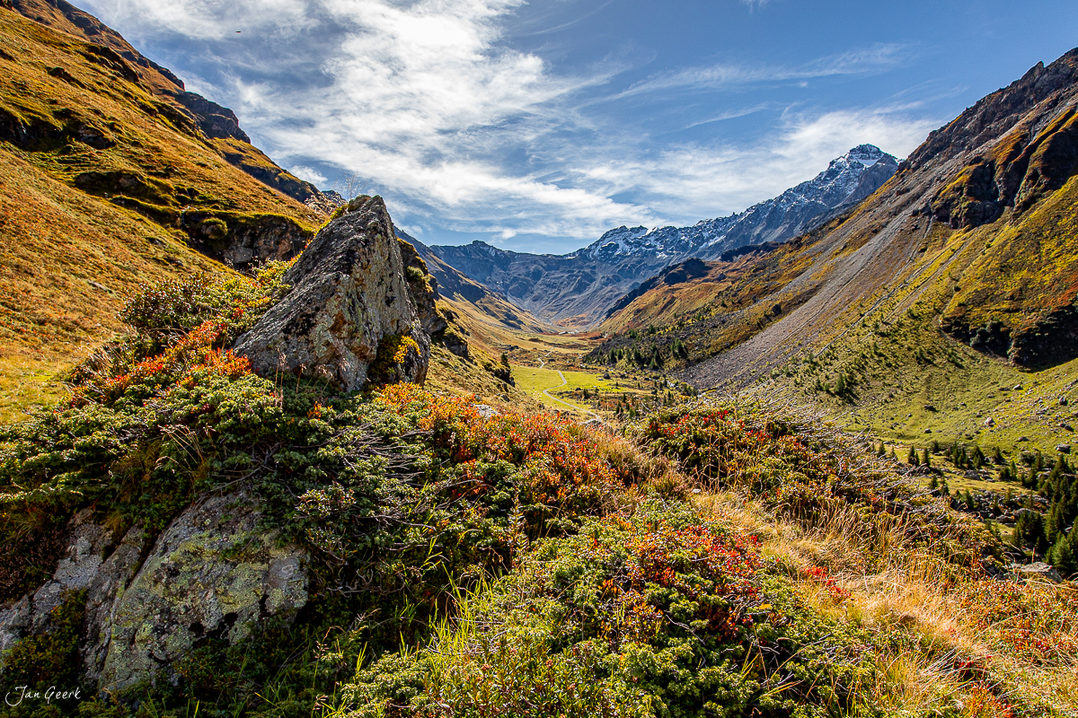 Herbstliche Berglandschaft Val d'Err Surses Graubünden Schweiz – Jan Geerk Fotograf Basel