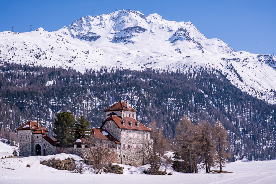 St. Moritz Engadin Winter Schnee Berglandschaft Schweiz – Jan Geerk Fotograf Basel
