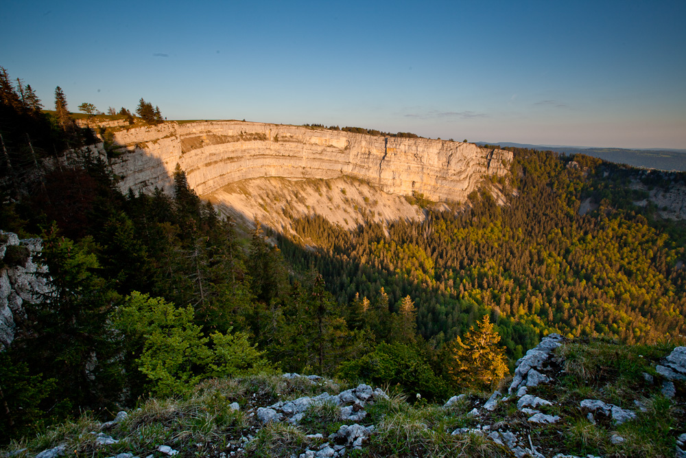 Creux Felswand Kalkstein Herbst Jura Schweiz – Jan Geerk Fotograf Basel