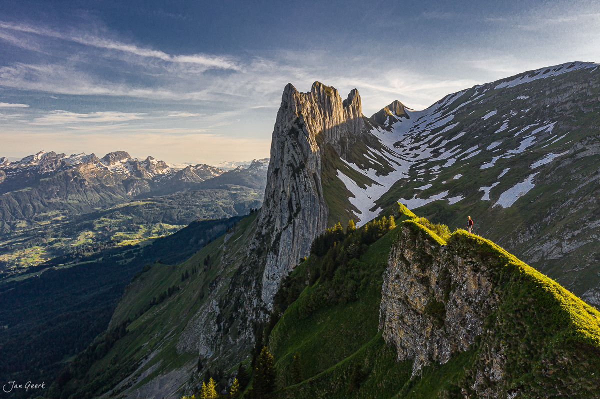 Kreuzberge Appenzell Alpstein Felsformation Frühling Ostschweiz Schweiz Jan Geerk Fotograf Basel