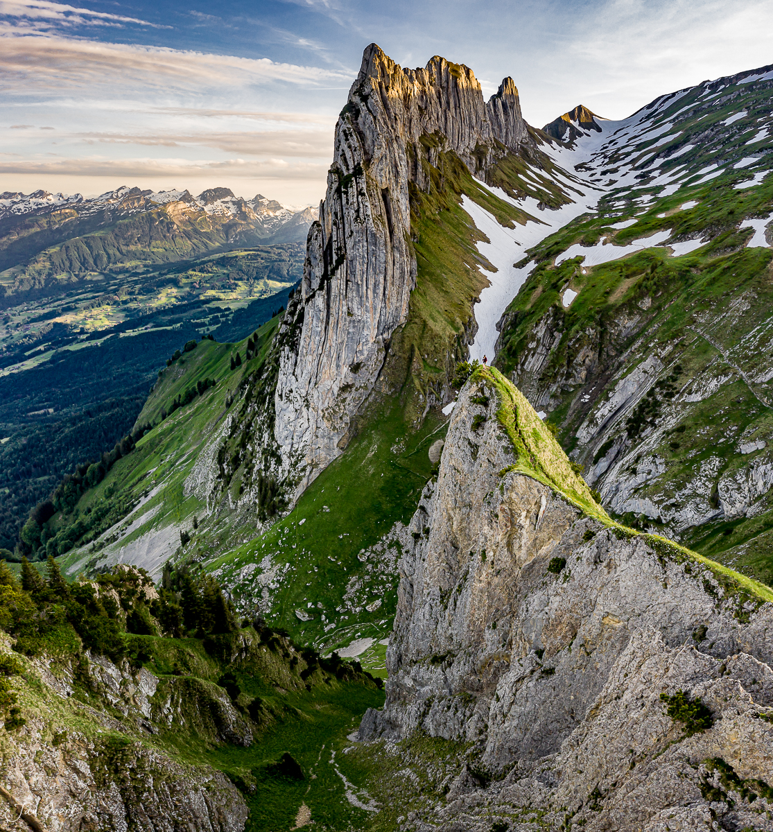 Kreuzberge Appenzeller Alpen Felsformation Sommerlandschaft Ostschweiz Schweiz Jan Geerk Fotograf Basel