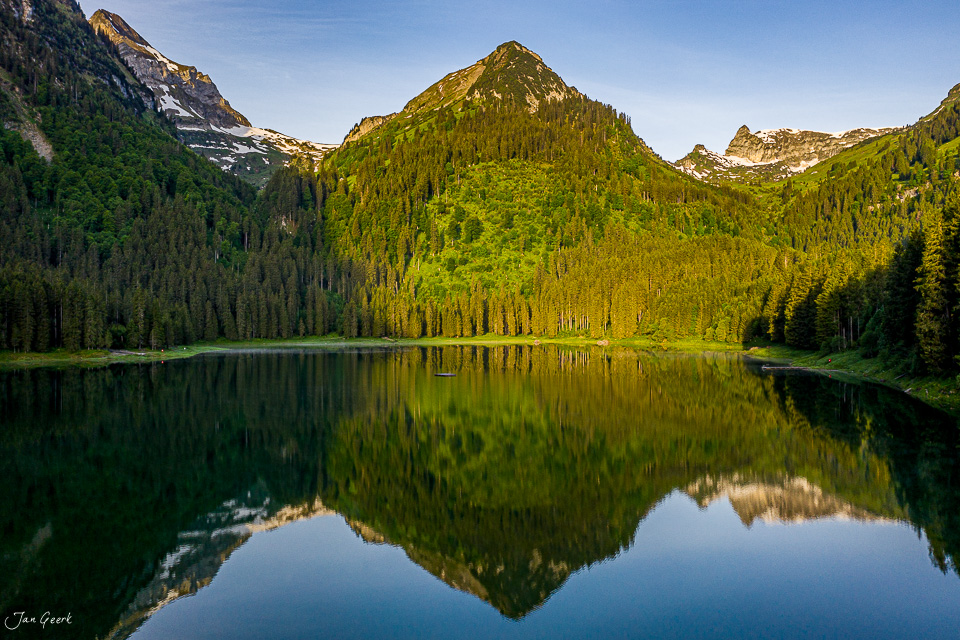 Voralpsee Spiegelung Bergsee Sommer Ostschweiz Schweiz Jan Geerk Fotograf Basel