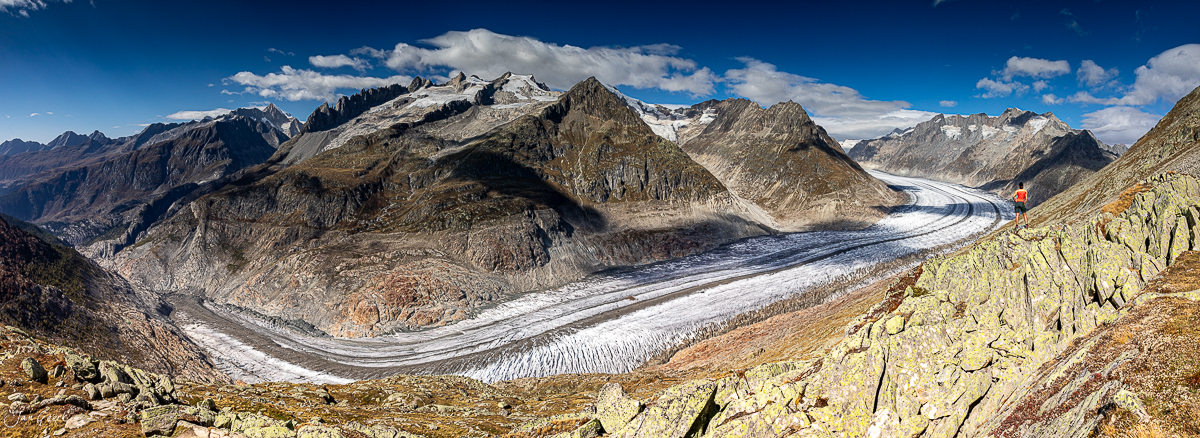Aletschgletscher mit Märjelensee im Herbst, Wallis Schweiz – Jan Geerk Fotograf Basel