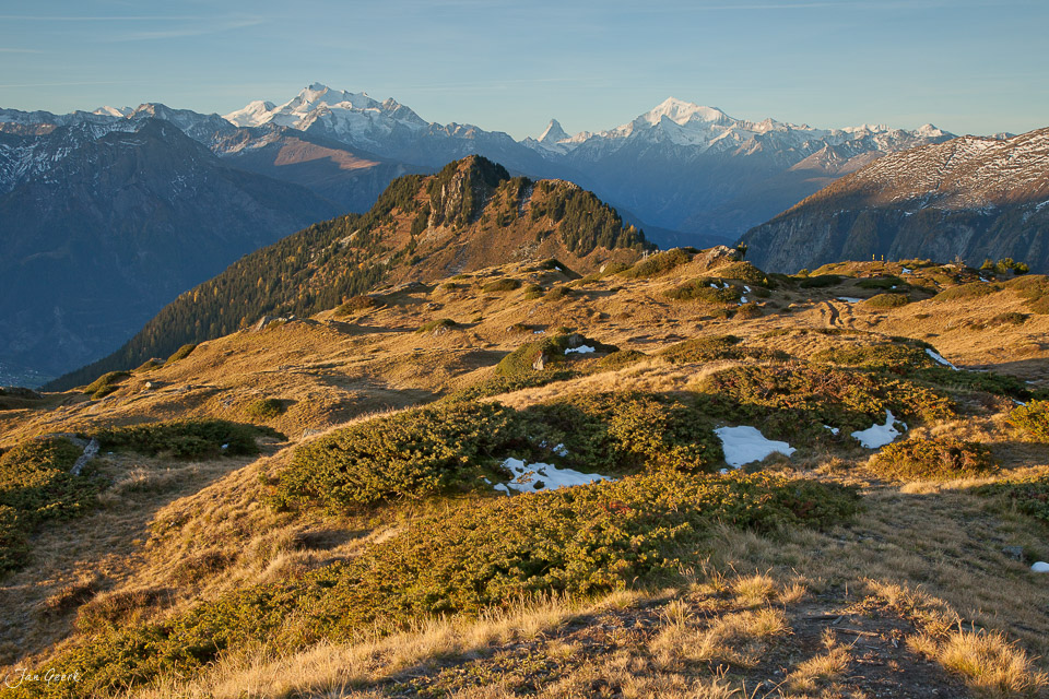 Riederalp Bettmeralp Berglandschaft Herbst Wallis Schweiz – Jan Geerk Fotograf Basel
