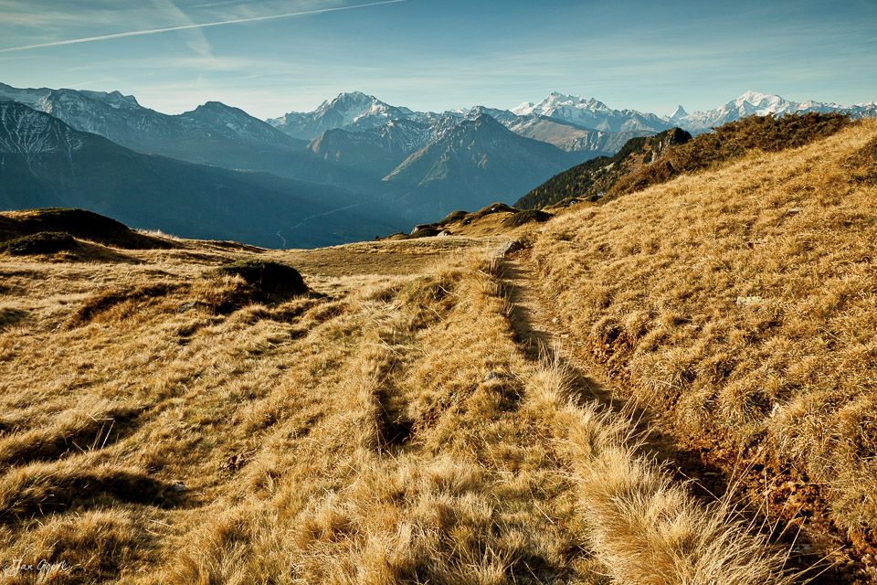 Riederalp Bergalp Herbst Goldenes Licht Wallis Schweiz – Jan Geerk Fotograf Basel