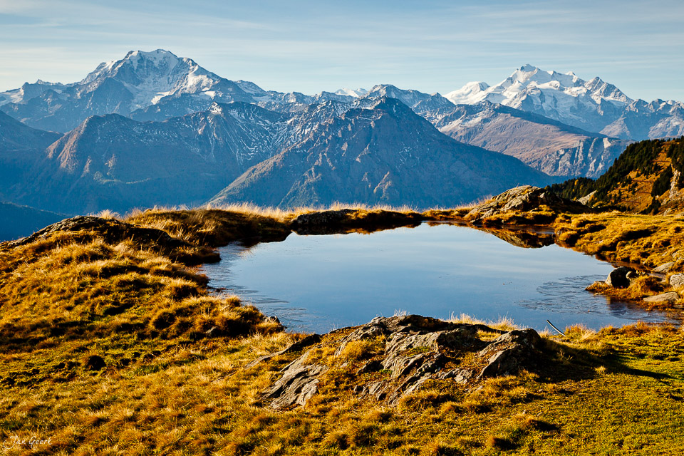 Bergsee Riederalp Bettmeralp Herbst Wallis Schweiz – Jan Geerk Fotograf Basel