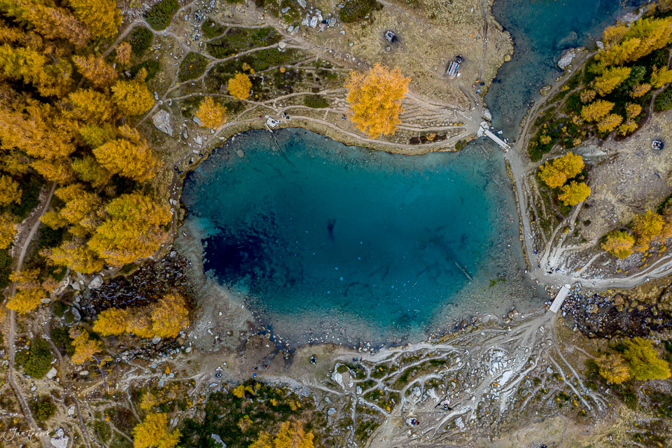 Blausee Lac Bleu Herbst Wallis Schweiz – Jan Geerk Fotograf Basel