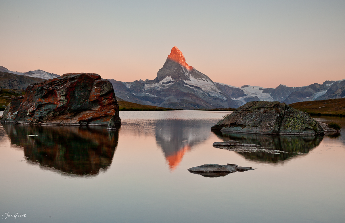 Matterhorn Stellisee Sonnenaufgang Wallis Schweiz – Jan Geerk Fotograf Basel