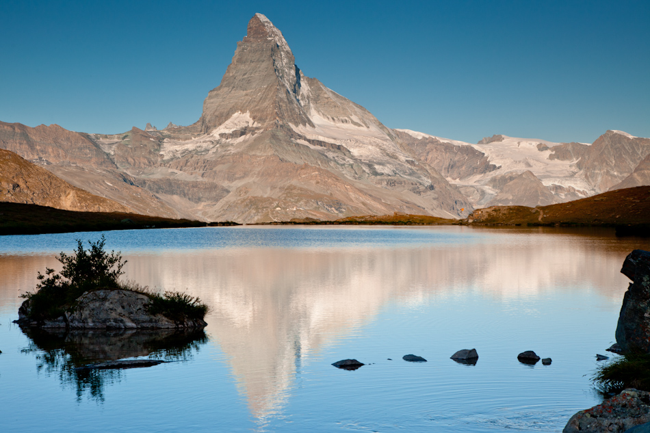 Matterhorn Spiegelung Bergsee Wallis Schweiz Jan Geerk Fotograf Basel