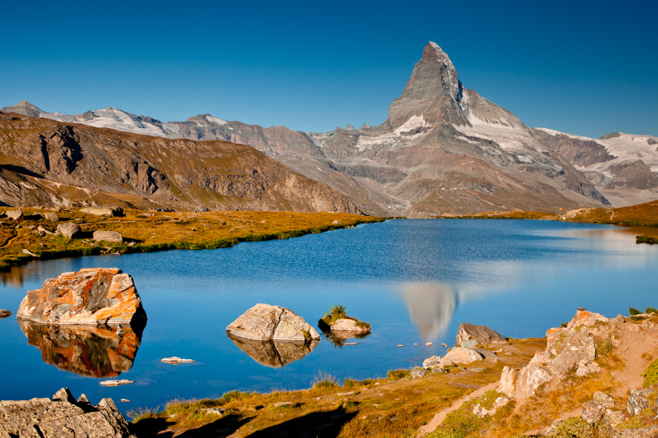 Blausee Gletscher Bergsee Alpensommer Wallis Schweiz – Jan Geerk Fotograf Basel
