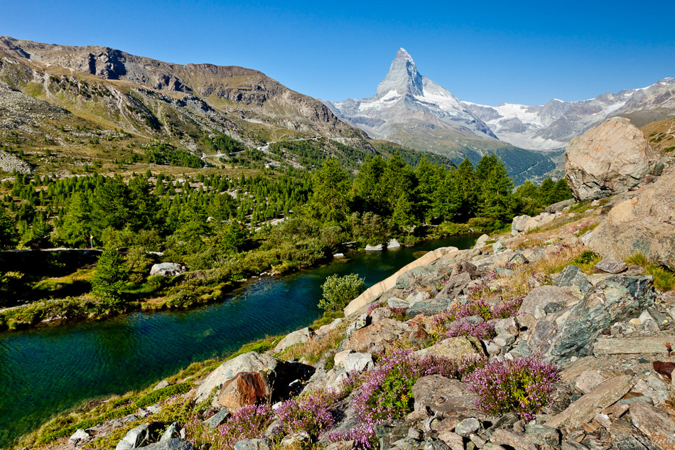 Matterhorn Gletscherpanorama Alpensee Sommer Wallis Schweiz – Jan Geerk Fotograf Basel