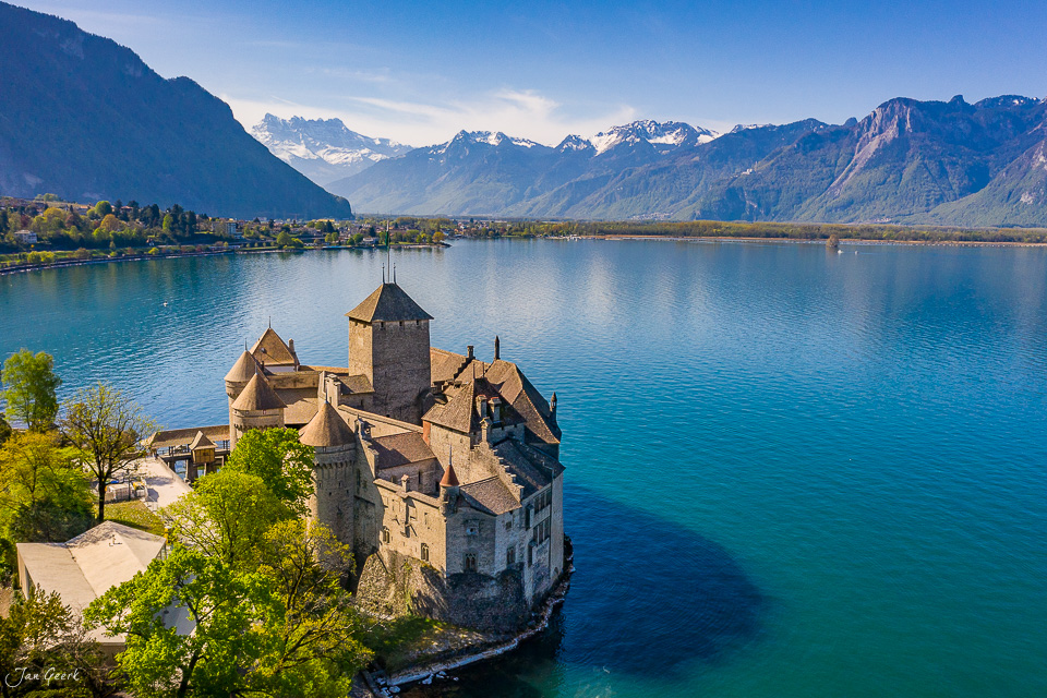 Schloss Chillon am Genfersee in Veytaux, Frühlingslicht, Schweiz – Jan Geerk Fotograf Basel