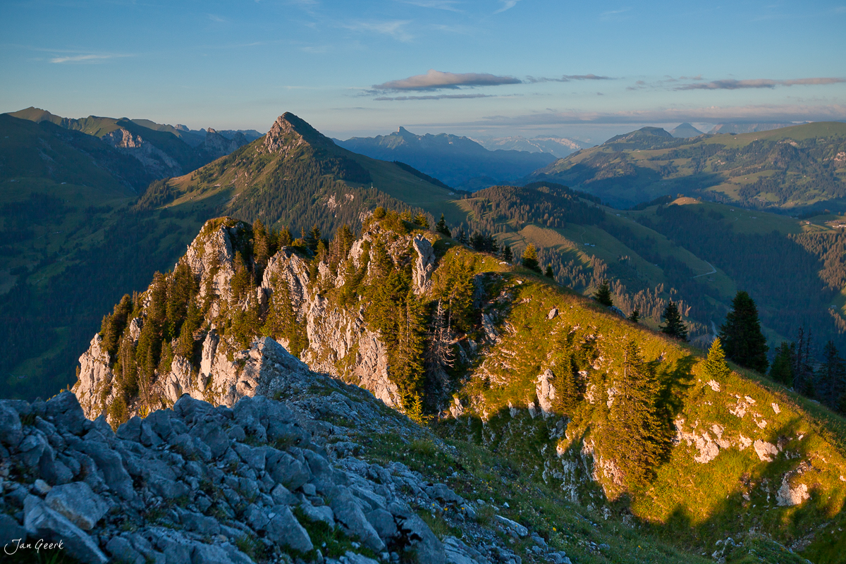 Gastlosen Felswände Herbst Freiburger Voralpen Kanton Freiburg / Fribourg Schweiz – Jan Geerk Fotograf Basel