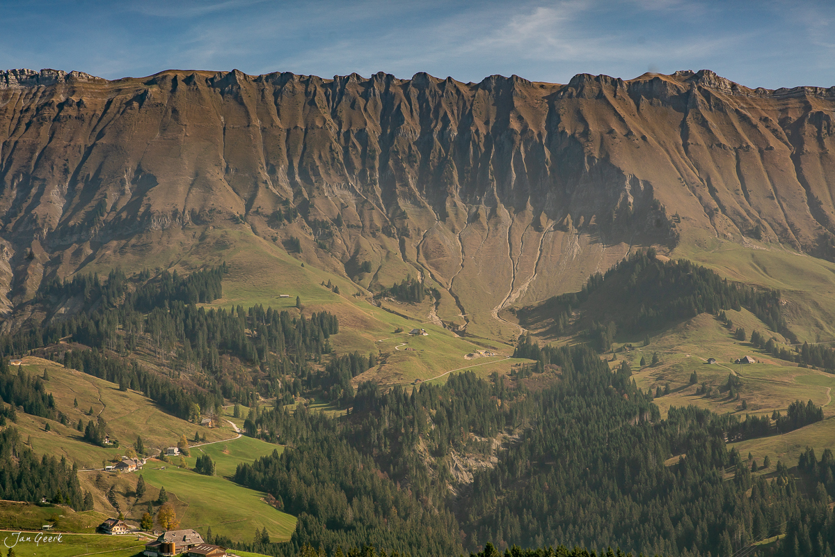 Marbachegg Alpenlandschaft mit Hohgant und Schrattenfluh, Herbstlicht Entlebuch Luzern Schweiz – Jan Geerk Fotograf Basel