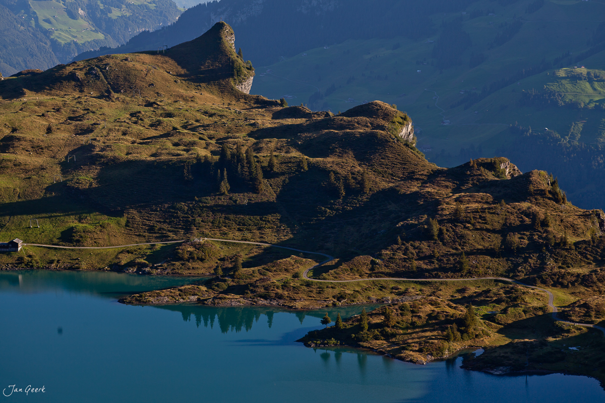 Trübsee Engelberg Titlis Bergpanorama Sommertag Zentralschweiz Schweiz – Jan Geerk Fotograf Basel