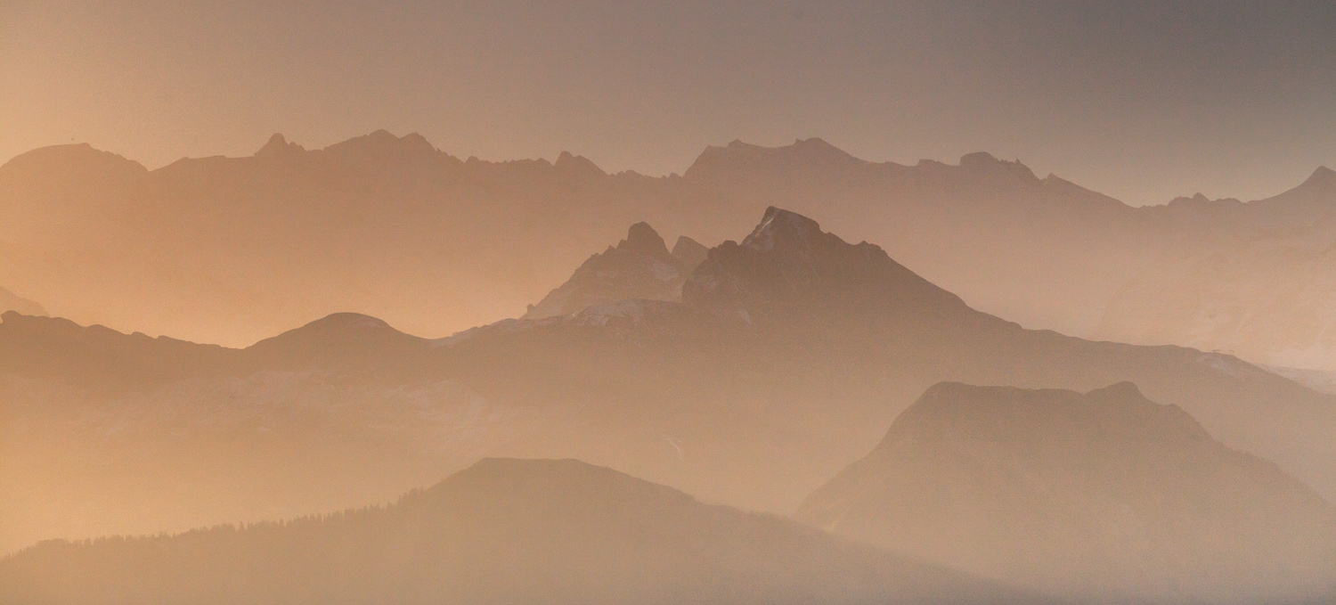Bergketten Entlebuch Fürstein Herbstmorgen Voralpen Zentralschweiz Schweiz Jan Geerk