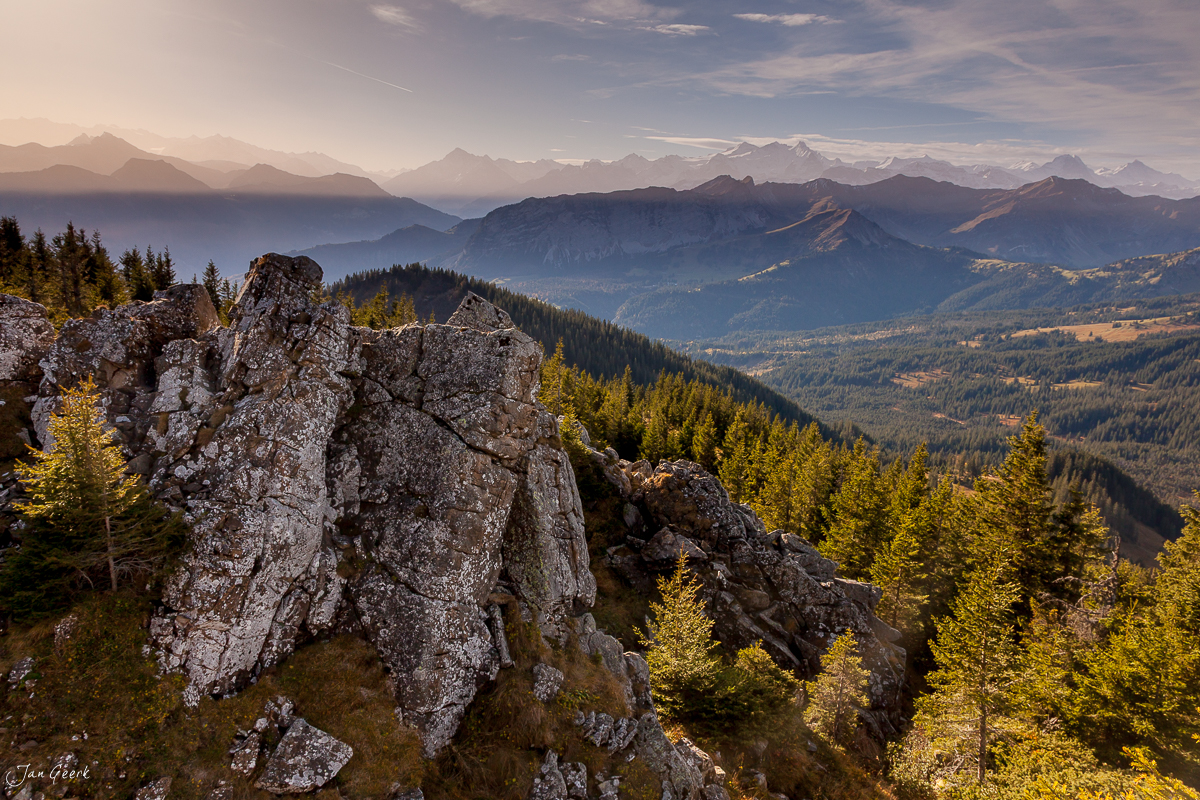 Felsformationen Fürstein Herbst Entlebuch Zentralschweiz Schweiz Jan Geerk