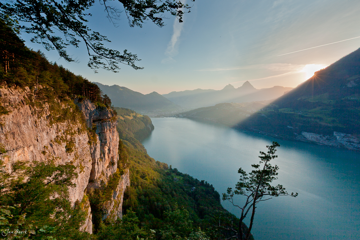 Vierwaldstättersee Urnersee Mythen Sonnenaufgang Zentralschweiz Schweiz – Jan Geerk Fotograf Basel